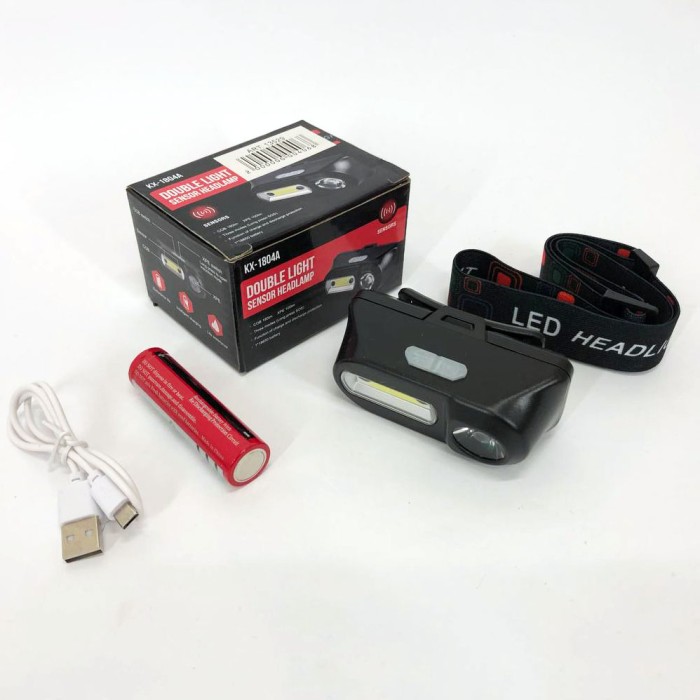 Головний ліхтар із зарядним пристроєм Bailong BL-1801A, Світлодіодний ліхтар для роботи на голові HI-75