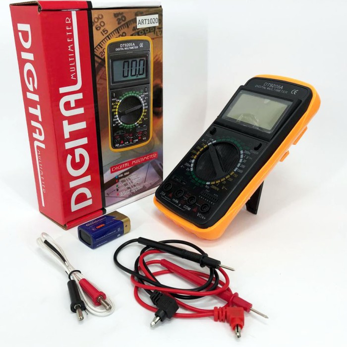 Мультиметр із хорошою точністю Digital DT-9208A, Електричний тестер напруги, Мультиметр електрика KU-31