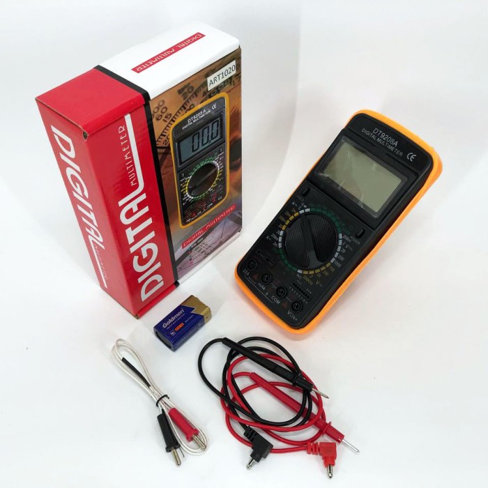 Мультиметр із хорошою точністю Digital DT-9208A, Електричний тестер напруги, Мультиметр електрика KU-31
