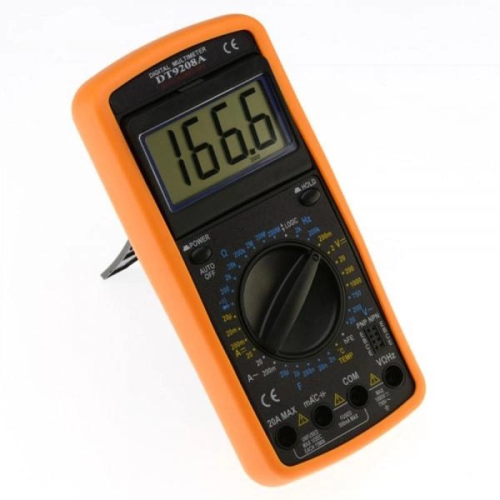 Мультиметр побутовий Digital DT-9208A, Мультиметр для дому, Мультиметр електрика, CV-576 Сучасний мультиметр