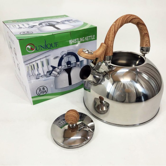 Міцний чайник зі свистком для кухні Unique, Чайник для води на газ Практичний газової плити GX-23