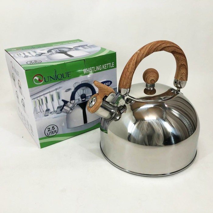 Міцний чайник зі свистком для кухні Unique, Чайник для води на газ Практичний газової плити GX-23