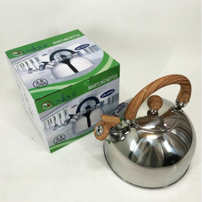 Міцний чайник зі свистком для кухні Unique, Чайник для води на газ Практичний газової плити GX-23