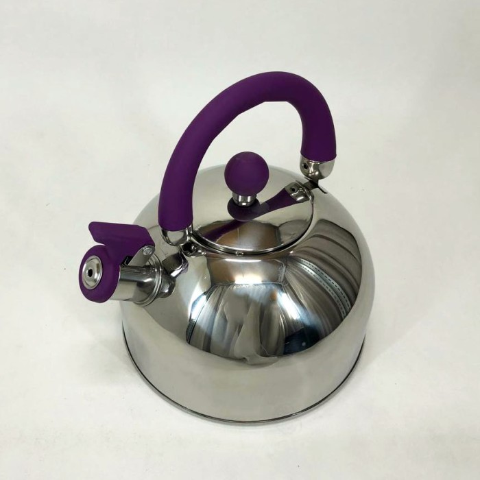 Хороший чайник для газової плити Unique UN-5302 2.5 л, Чайник нержавіюча сталь зі свистком побутовий EX-28