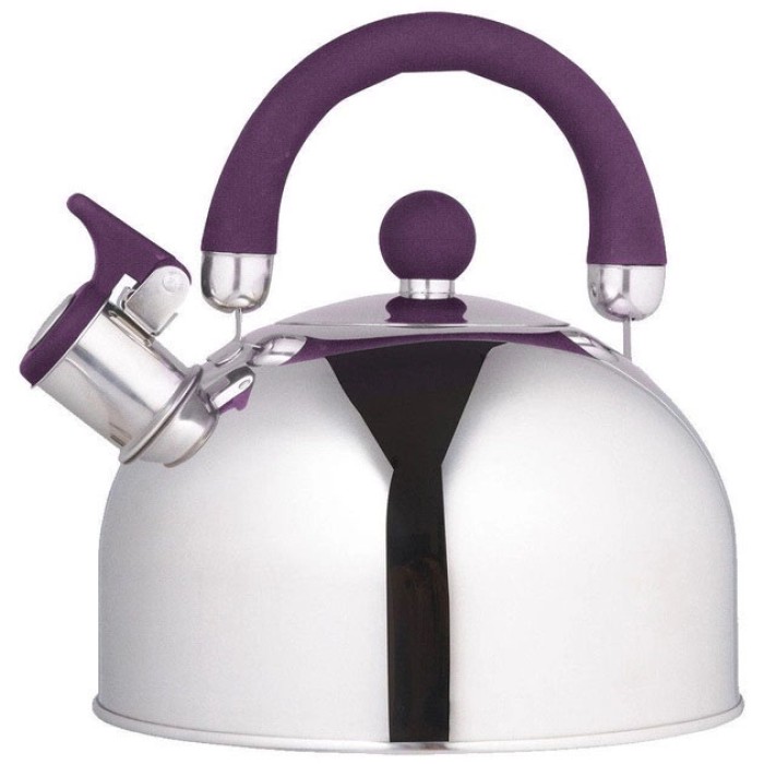 Чайник сталевий зі свистком на плиту, Якісний чайник для газової плити з одинарним дном OR-62