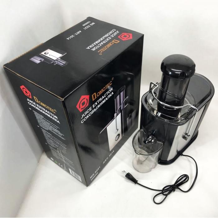 Професійна соковижималка Domotec MS-5221 1000 W, Соковижималка для грейпфрута, QV-653 Потужна соковижималка