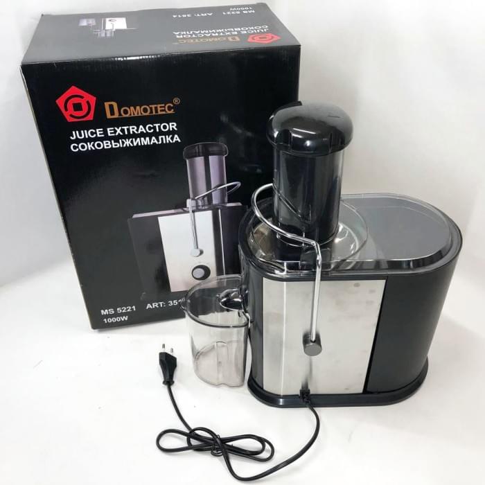 Професійна соковижималка Domotec MS-5221 1000 W, Соковижималка для грейпфрута, QV-653 Потужна соковижималка