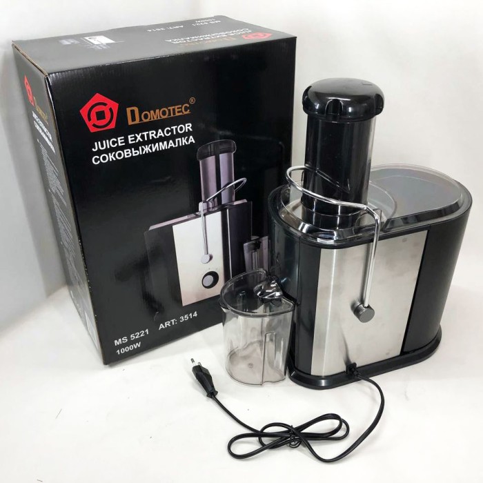 Шнекова соковижималка для моркви Domotec, Шнекова соковижималка сік з моркви для гранату IY-16