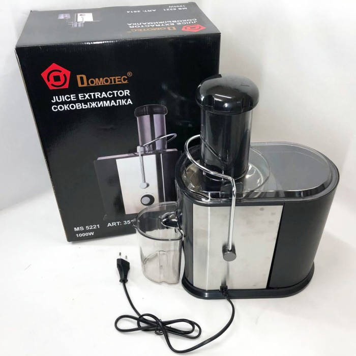 Соковижималки побутові Domotec MS-5221 1000 W, Професійна соковижималка, Соковижималка профі XK-57