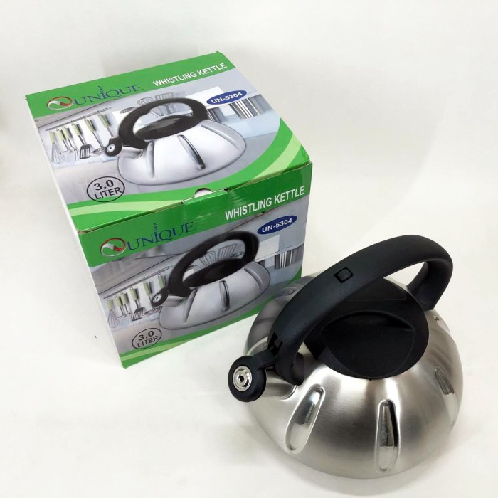 Чайник для газової плити 3 л літра Unique, Чайник на три літри для плити Гарний плит CP-42