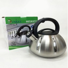 Стильний чайник з нержавіючої сталі зі свистком, Чайник нержавіюча сталь зі свистком побутовий VD-96