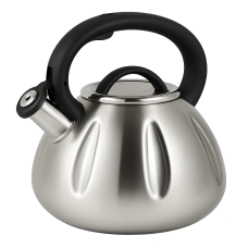 Чайник металевий зі свистком Unique, Чайник на плиту для кухні з одинарним дном NE-28