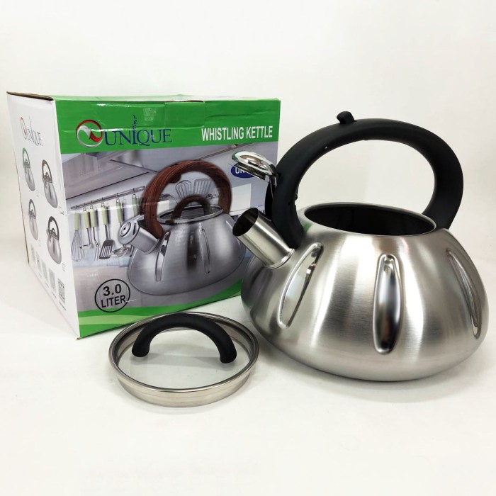 Кухонний чайник газовий Unique UN-5303 3 л, Чайники зі свистком заварювальні чайники HP-68