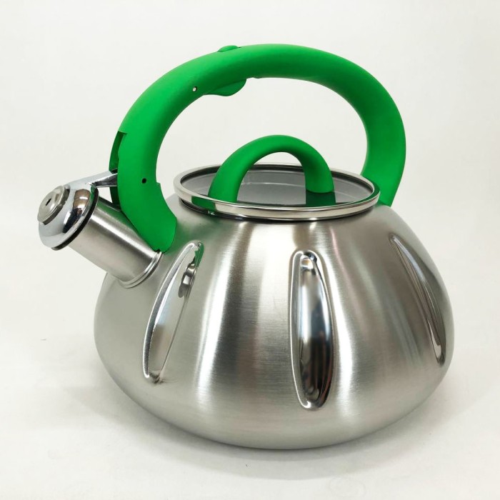 Чайник металевий зі свистком Unique, Чайник на плиту для кухні Кухонний газовий CE-60