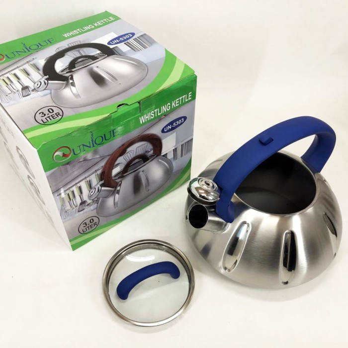 Чайник нержавіюча сталь зі свистком побутовий, Чайник з нержавіючої сталі з пищалкою IC-12