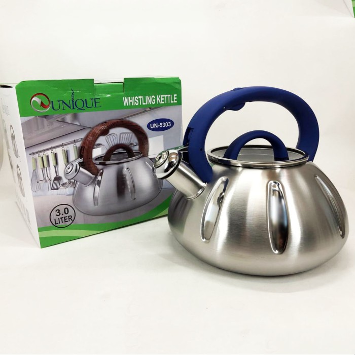 Чайник нержавіюча сталь зі свистком побутовий, Чайник з нержавіючої сталі з пищалкою IC-12