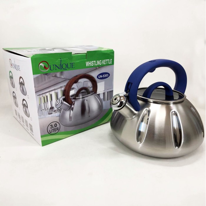 Чайник нержавіюча сталь зі свистком побутовий, Чайник з нержавіючої сталі з пищалкою IC-12