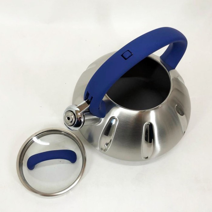 Чайник нержавіюча сталь зі свистком побутовий, Чайник з нержавіючої сталі з пищалкою IC-12