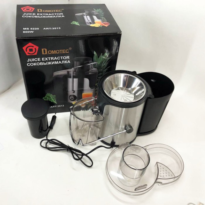 Потужна соковижималка Domotec MS-5220 600 W, Ручна соковижималка для моркви для гранату WL-95