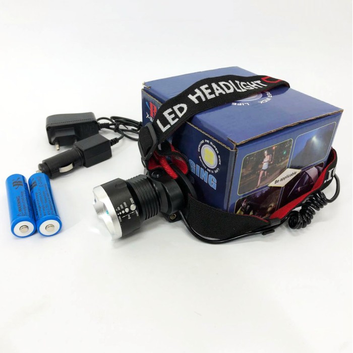 Потужний акумуляторний ліхтарик на голову X-Balog, Led ліхтар на голову Ліхтар діодний ZI-61