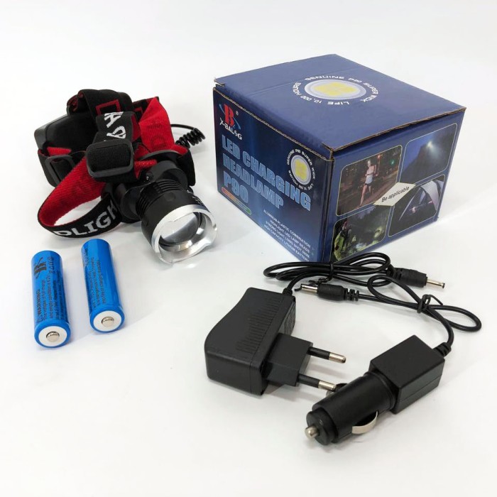 Головний ліхтар із зарядним пристроєм X-Balog BL-T07B-P90, Потужний акумуляторний ліхтар для риболовлі XE-76