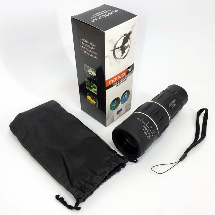 Монокуляр Bushnell 16x52 PowerView монокль, Бушнел, підзорна труба з чохлом KD-24
