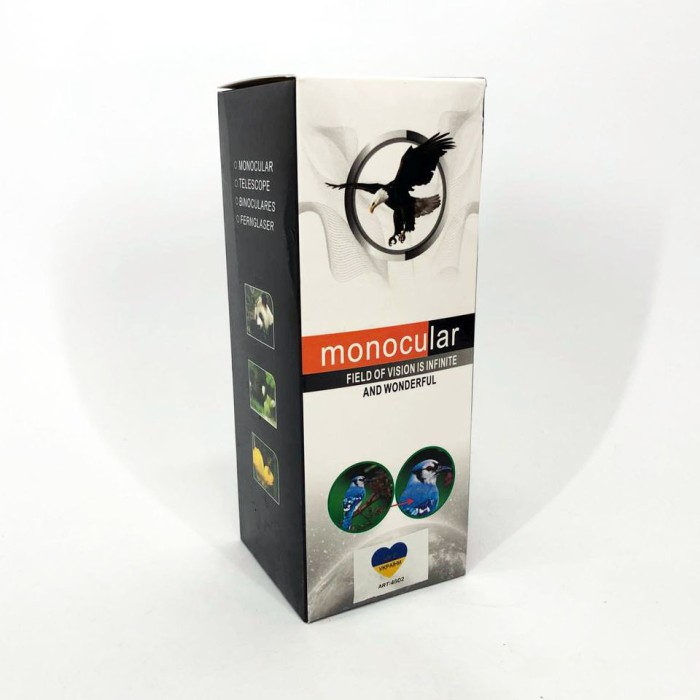 Монокуляр Bushnell 16x52 PowerView монокль, Бушнел, підзорна труба з чохлом PD-42