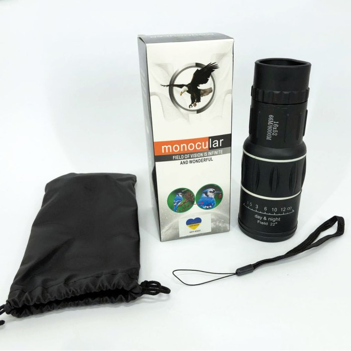 Монокуляр Bushnell 16x52 PowerView монокль, Бушнел, підзорна труба з чохлом