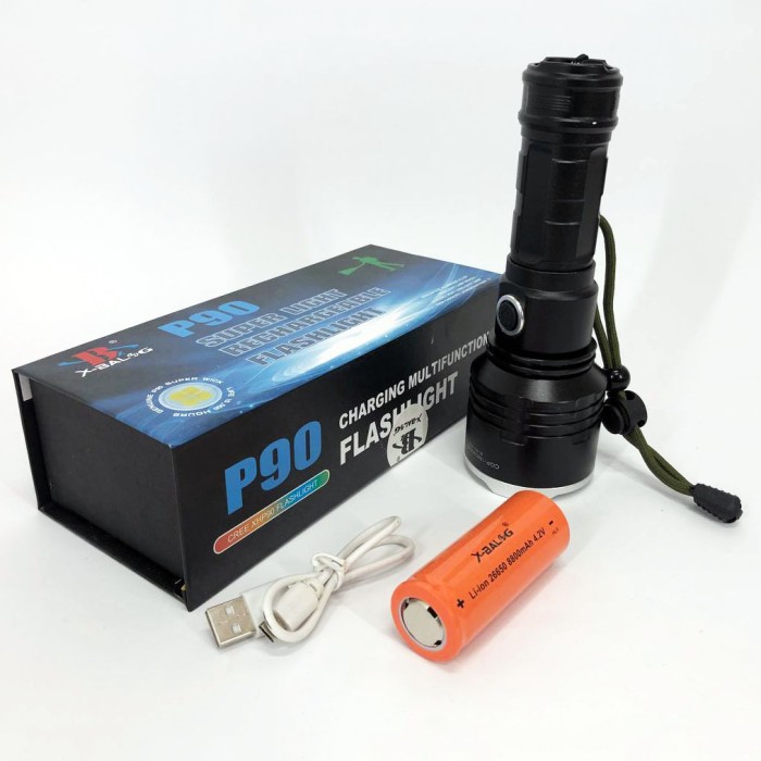 Світильник зі світлодіодним зарядним портом X-Balog BL-531-P90, Потужний ліхтарик для дому із зарядкою NT-93