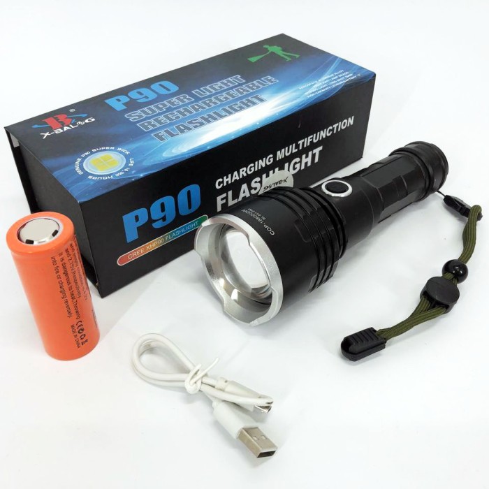 Світильник зі світлодіодним зарядним портом X-Balog BL-531-P90, Потужний ліхтарик для дому із зарядкою NT-93