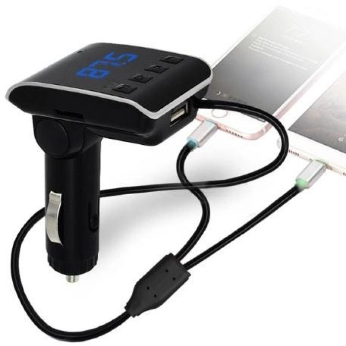 Bluetooth FM адаптер для автомагнітоли HZ H22 BT, Пристрій для відтворення музики в автомобілі OG-17