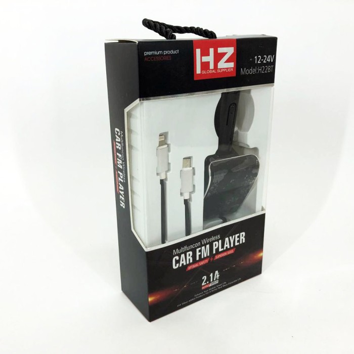 Bluetooth FM адаптер для автомагнітоли HZ H22 BT, Пристрій для відтворення музики в автомобілі OG-17