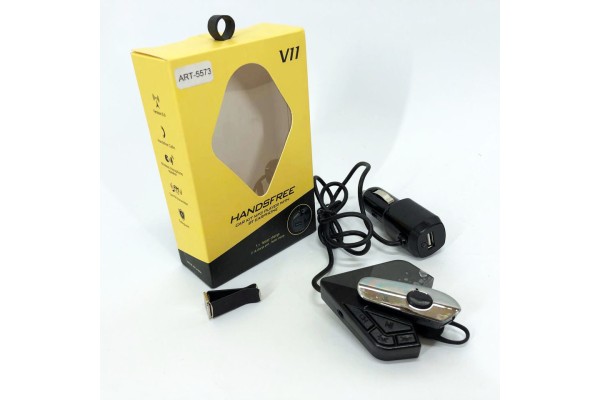 Bluetooth FM трансмітер FM V11 BT, Пристрій для бездротової передачі музики в машину SD-34