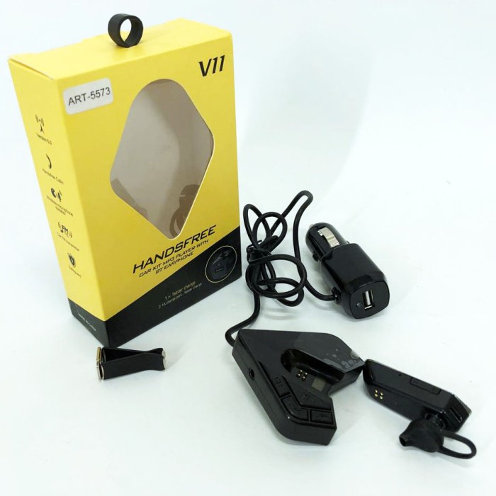 Bluetooth FM трансмітер FM V11 BT, Пристрій для бездротової передачі музики в машину SD-34