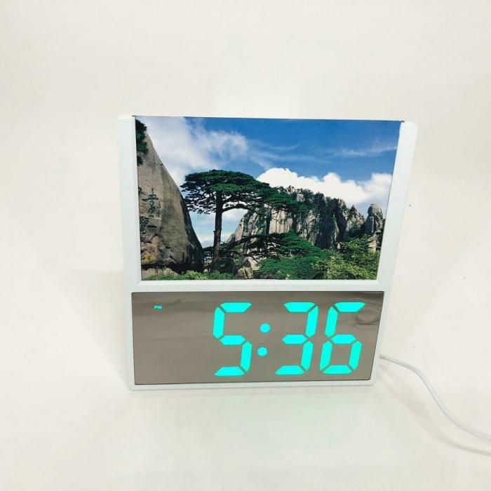 Годинники настільний з підсвіткою DS-6608, Настільний годинник з led підсвіткою, EP-589 Годинники електронні