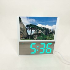 Настільний годинник з електронною індикацією DS-6608, Світлодіодне табло годинник NL-84