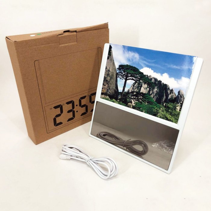 Настільний годинник з електронною індикацією DS-6608, Світлодіодне табло годинник NL-84