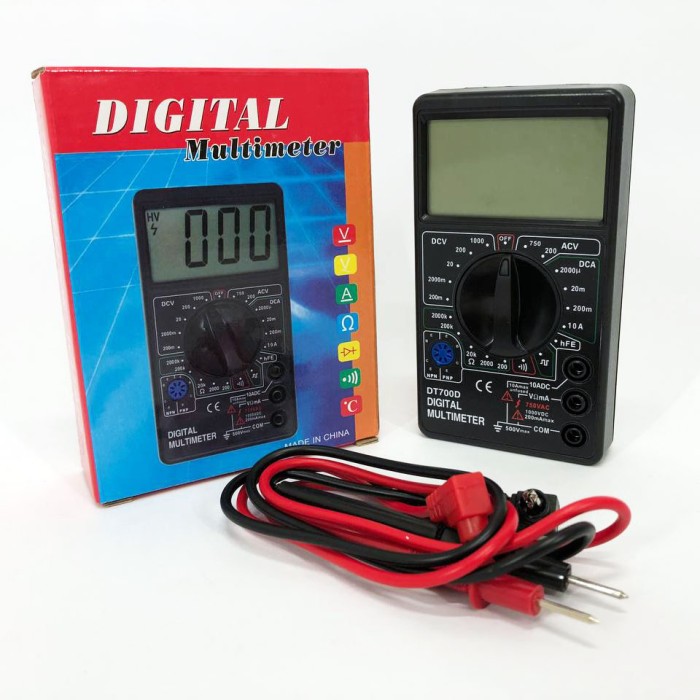 Мультиметр для тестування електрообладнання Digital Tech DT700D, Кращий цифровий мультиметр QI-88