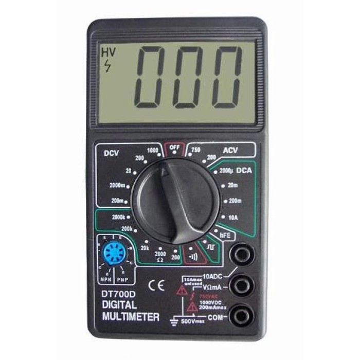 Цифровий мультиметр Digital Tech DT700D великий дисплей (зі звуком), мультиметр із захистом