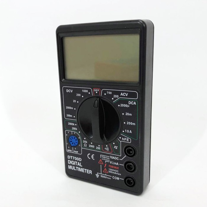Цифровий мультиметр Digital Tech DT700D великий дисплей (зі звуком), мультиметр із захистом