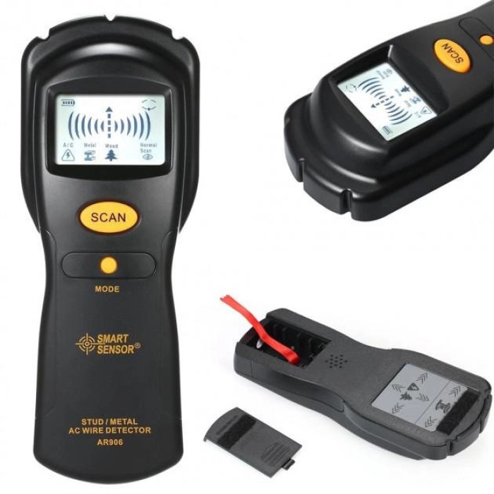 Шукач прихованої проводки та металу AR 906, детектор, індикатор, шукач, сканер GZ-98