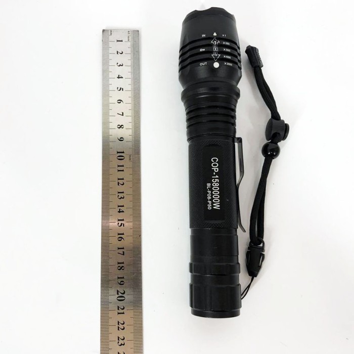 Портативний точковий ліхтар Bailong BL-P08-P50, Тактичний ліхтар police, Ліхтар з PZ-899 регулюванням променя