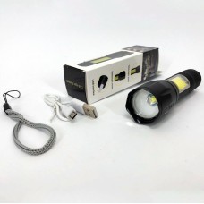 Ліхтарик акумуляторний ручний Bailong BL-29 діод T6 + COB зарядка від USB, ліхтарик led, водонепроникний