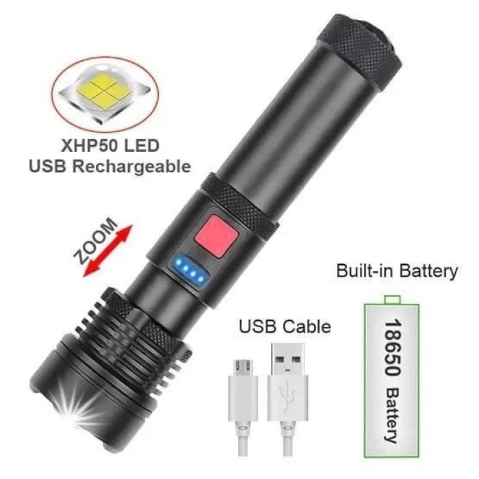 Кишеньковий тактичний ліхтар X-Balog BL-X72-P90 LED ліхтар переносний акумуляторний RI-34