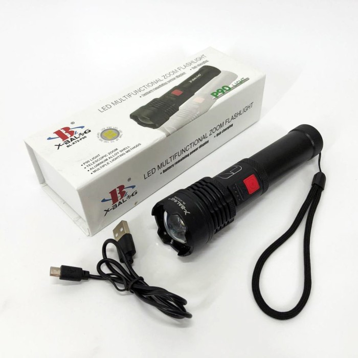 Ліхтар ручний металевий X-Balog BL-X72-P90, Ручний аварійний ліхтар із захистом від пилу PT-54