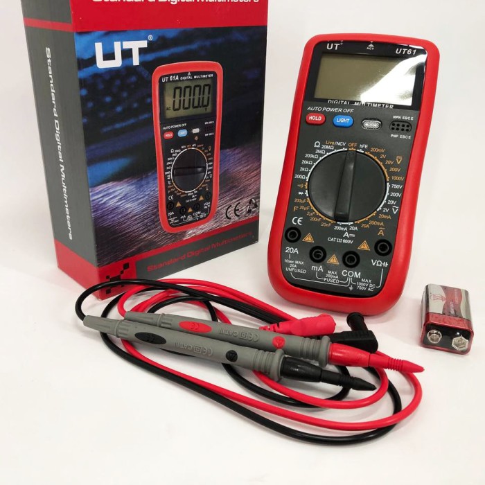 Мультиметр для електрообладнання Digital UT61, Цифровий мультиметр з функцією утримання даних AK-74