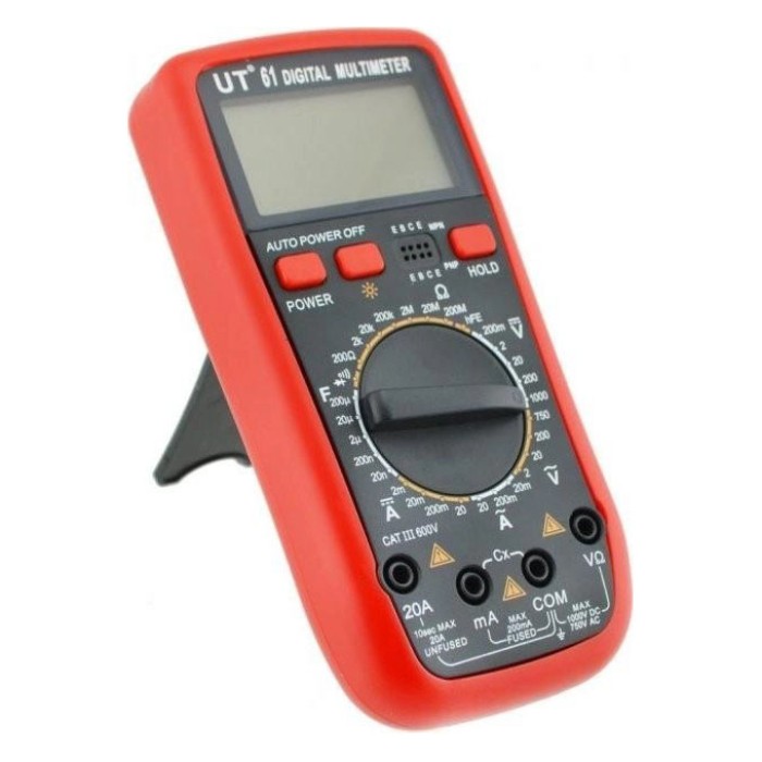 Мультиметр для електрообладнання Digital UT61, Цифровий мультиметр з функцією утримання даних AK-74