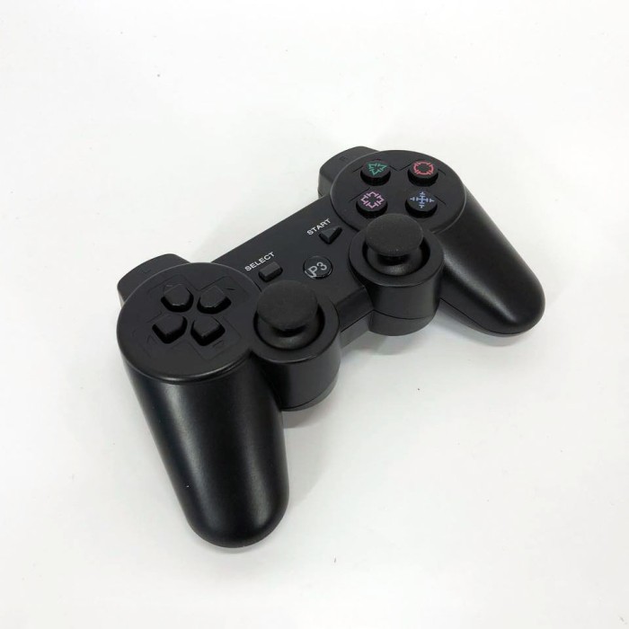Бездротовий ігровий геймпад Doubleshock PS3/PC акумуляторний джойстик з функцією вібрації. Колір: чорний