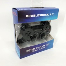 Бездротовий ігровий геймпад Doubleshock PS3/PC акумуляторний джойстик з функцією вібрації. Колір: чорний MO-39