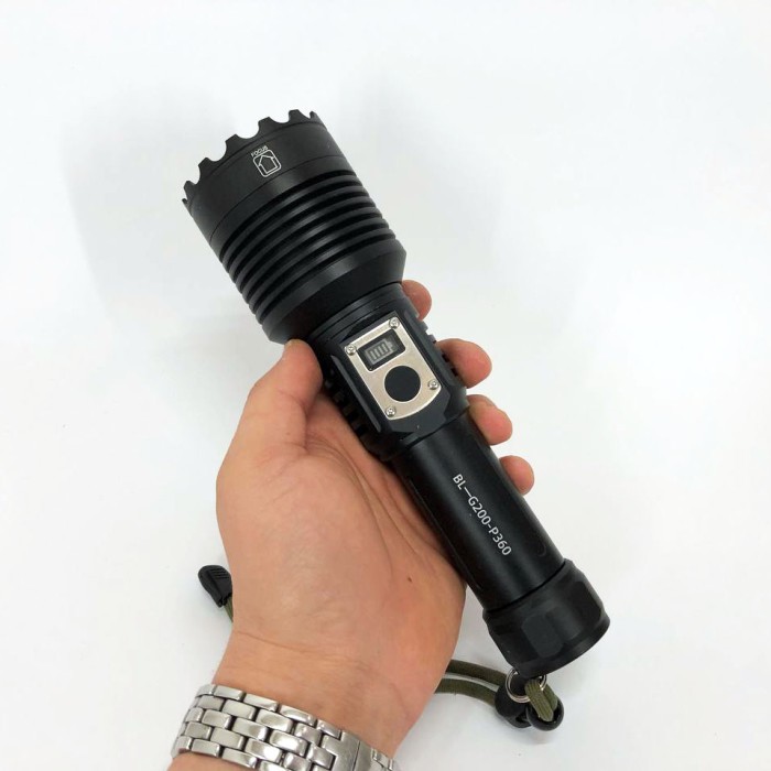 Ліхтар військовий зсу Bailong, Алюмінієвий ліхтар 18650 Потужний із можливістю зарядки CD-31